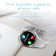 Montre Connectée Écran Couleur 1.32 Pouces Bluetooth Appel Fréquence Cardiaque Tension Artérielle Oxygène Sang IP67 Étanche S...