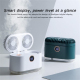 Ventilateur De Bureau Avec Humidificateur Double Hélice Veilleuse Affichage Numérique Et Réservoir 400 Ml - www.yonis-shop.com