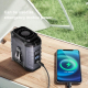 Ventilateur Portable À Porter À La Taille Pour Extérieur Avec Vent Puissant Affichage LED Recharge USB Type C Et Batterie 100...