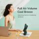 Mini Ventilateur De Bureau Sans Fil Silencieux Rechargeable Type C 4000 mAh 15 h 4 Vitesses Rotation À 360 Degrés - www.yonis...