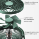 Mini Ventilateur De Bureau Sans Fil Silencieux Rechargeable Type C 4000 mAh 15 h 4 Vitesses Rotation À 360 Degrés - www.yonis...