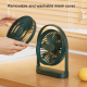 Mini Ventilateur De Bureau Sans Fil Silencieux Rechargeable Type C 4000 mAh 15 h 4 Vitesses Rotation À 360 Degrés - www.yonis...
