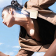 High-speed Waist-mounted Fan Outdoor Clip-on USB Mini Fan(Beige) - www.yonis-shop.com