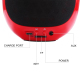 Enceinte Bluetooth Haut-Parleur Sans Fil Forme Bulldog Stéréo Portable Prise En Charge Entrée Auxiliaire Carte TF Rouge - www...