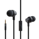 Écouteurs Smartphone Intra-Auriculaires TPE Microphone Boutons de Contrôle Jack 3.5mm Noir - www.yonis-shop.com