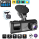 Dashcam HD Vision Nocturne 3 Lentilles Enregistreur De Conduite Écran IPS 2 Pouces 140 Degrés - www.yonis-shop.com