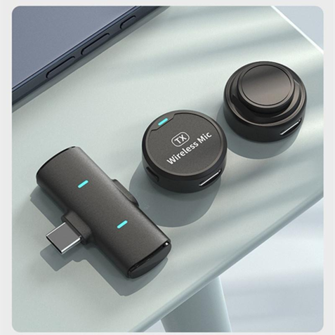 Microphone Cravate Sans Fil Double Magnétique Pour Smartphone USB C Réduction Du Bruit 2 Émetteurs 10 Heures - www.yonis-shop...