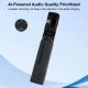 Microphone Cravate Sans Fil Pour Vlogging Streaming Et Interviews Avec Réduction De Bruit IA Boîtier De Charge Type C