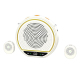 Amplificateur Vocal Portable Sans Fil Avec Micro-Cravate Magnétique DSP Anti-Larsen Haut-Parleur 5 W Autonomie 4 Haines - www...
