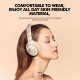 Casque Audio Bluetooth Sans Fil ANC Pour Gaming Avec Micro Amovible Et Lumières Atmosphériques