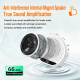 Amplificateur Vocal Portable Sans Fil Avec Micro-Cravate Magnétique DSP Anti-Larsen Haut-Parleur 5 W Autonomie 4 Haines - www...