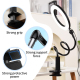 Anneau Lumineux LED 10 Pouces Pour Selfies Et Streaming Avec Support Flexible 78 Cm 120 LED 3 Modes 10 Niveaux