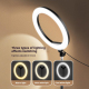 Anneau Lumineux LED 10 Pouces Pour Selfies Et Streaming Avec Support Flexible 78 Cm 120 LED 3 Modes 10 Niveaux