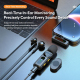 L02 Dual Mic 2 in 1 Magnetic Live Streaming Wireless Lavalier Noise Reduction Microphone, Type:Type-C(Black)