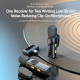 L02 Dual Mic 2 in 1 Magnetic Live Streaming Wireless Lavalier Noise Reduction Microphone, Type:Type-C(Black)