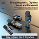 L02 Dual Mic 2 in 1 Magnetic Live Streaming Wireless Lavalier Noise Reduction Microphone, Type:Type-C(Black)