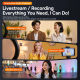 L02 Dual Mic 2 in 1 Magnetic Live Streaming Wireless Lavalier Noise Reduction Microphone, Type:Type-C(Black)