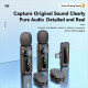 L02 Dual Mic 2 in 1 Magnetic Live Streaming Wireless Lavalier Noise Reduction Microphone, Type:Type-C(Black)