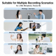 Mini 6 Wireless Lavalier Noise Reduction Microphone, Type:Type-C(Black)