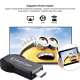 Clé Chromecast Sans Fil WiFi HDMI Pour Diffusion En Streaming 1080P Compatibilité Large Smartphones Et Tablettes