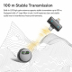 Q10 Magnetic Live Streaming Wireless Lavalier Noise Reduction Microphone, Type:Type-C(Black)