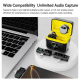 Q10 Magnetic Live Streaming Wireless Lavalier Noise Reduction Microphone, Type:Type-C(Black)