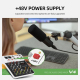 Table De Mixage Audio 4 Canaux Pour Live Streaming Bluetooth 5.0 Réverbération Alimentation Fantôme 48 V