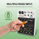 Table De Mixage Audio 4 Canaux Pour Live Streaming Bluetooth 5.0 Réverbération Alimentation Fantôme 48 V