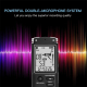 Dictaphone Numérique HD Réduction De Bruit Écran Monochrome 32G Support MP3 WAV