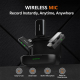 Microphone Cravate Sans Fil 8 Broches Avec Réduction Du Bruit Monitoring 30 Heures Et Portée 100 Mètres