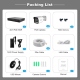 Kit De Vidéosurveillance PoE 4 Caméras 5MP Vision Nocturne Couleur Audio Bidirectionnel IP66 - www.yonis-shop.com