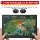 Tablette Tactile Android 14.1 Pouces 4G LTE 4GB RAM 128GB ROM Dual SIM GPS Caméra 13MP Batterie 7000mAh