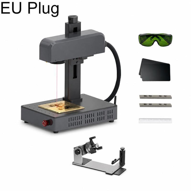 Machine De Marquage Laser Fibre Pour Métaux 10W Gravure Précise 1064nm Format Compact 110x110mm Pour Bijoux et Ateliers - www...