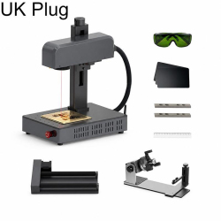 Machine De Marquage Laser Fibre 10 W Pour Métaux Compacte 1064 Nm Avec Axe Rotatif Et Pince