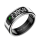 Bague Connectée Taille 8 Argentée Avec Suivi Cardiaque Oxymètre De Sommeil Et Modes Sportifs Multiples