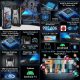 Smartphone Incassable Avec Vision Nocturne Projecteur 16GB+512GB 6.79 Pouces Android 14 Dimensity 8200 5G Noir - www.yonis-sh...