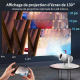 Vidéoprojecteur Wifi 720P Android 11 Avec Correction Automatique Et Support 4K Pour Home Cinéma