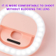 Ring Light Rechargeable Clip Pour Selfie Avec Lumière Réglable Et Batterie Longue Durée