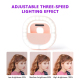 Ring Light Rechargeable Clip Pour Selfie Avec Lumière Réglable Et Batterie Longue Durée