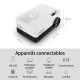 Mini Vidéoprojecteur LED Compact Pour Maison Compatible 1080P HDMI USB TF Avec Support Trépied - www.yonis-shop.com
