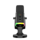 YU8 USB Dynamic Driver Noise Reduction Gaming RGB Microphone(Black)