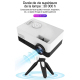 Mini Vidéoprojecteur LED Compact Pour Maison Compatible 1080P HDMI USB TF Avec Support Trépied - www.yonis-shop.com