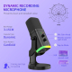 Microphone Gaming USB Unidirectionnel Avec Réduction Du Bruit Éclairage RGB Interface XLR Compatible Carte Son Externe - www....