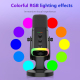 Microphone Gaming USB Unidirectionnel Avec Réduction Du Bruit Éclairage RGB Interface XLR Compatible Carte Son Externe - www....