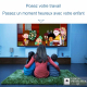 Mini Vidéoprojecteur LED Enfant 1080P HDMI USB Micro SD Format 20 À 70 Pouces Prise EU