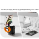 Enceinte Bluetooth De Bureau 5 En 1 Pliable Charge Sans Fil 15 W Pour Téléphone Montre Et Écouteurs Batterie 1500 mAh - www.y...