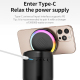 Enceinte Bluetooth De Bureau 5 En 1 Pliable Charge Sans Fil 15 W Pour Téléphone Montre Et Écouteurs Batterie 1500 mAh - www.y...