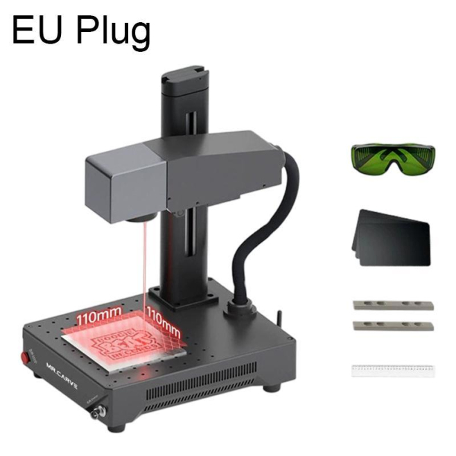 DAJA M1 Ultra 30W Small Fiber Optic Marking Machine, Model:M1 Ultra(EU Plug)