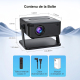 Vidéoprojecteur Smart Android 11 720P WiFi Double Bande Bluetooth Correction Trapézoïdale 4 Points - www.yonis-shop.com