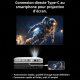 Vidéoprojecteur Portable DLP Android Full HD 1080p Autofocus Batterie 120 Min WiFi 6 Bluetooth 5.4